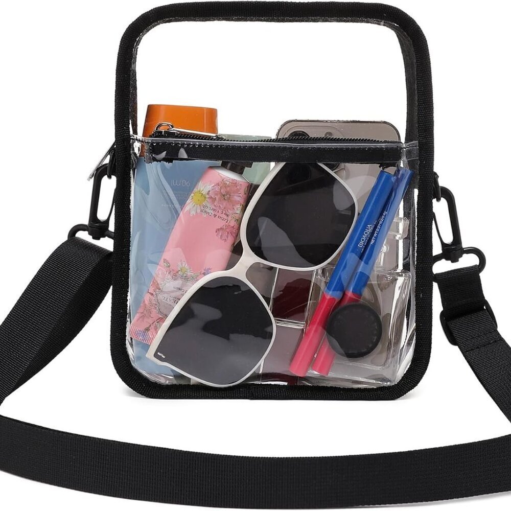 Clear Stadium Bag PVC Large Capacity Adjustable Strap Unisex for Events